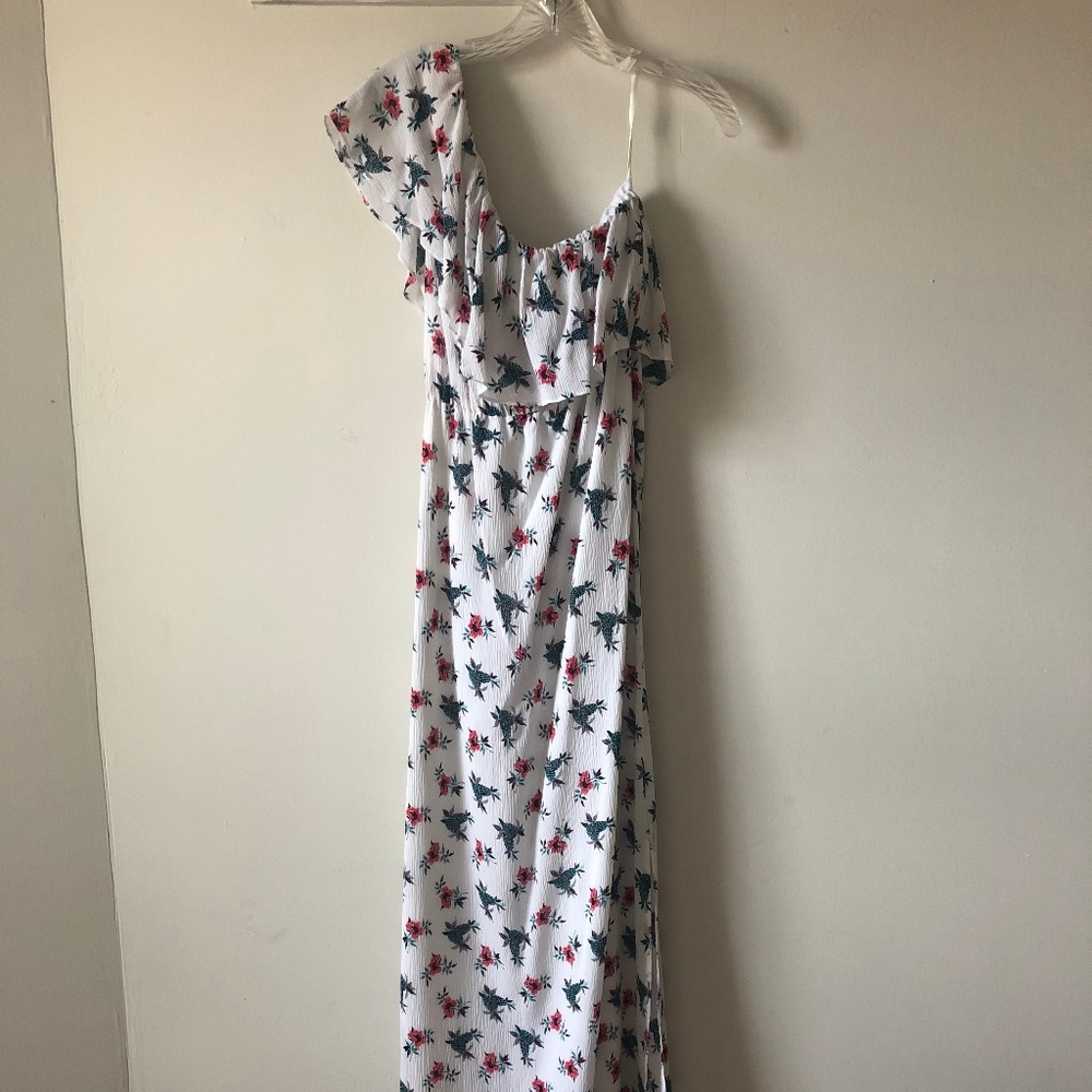 Club Monaco One-Shoulder Maxi Dress